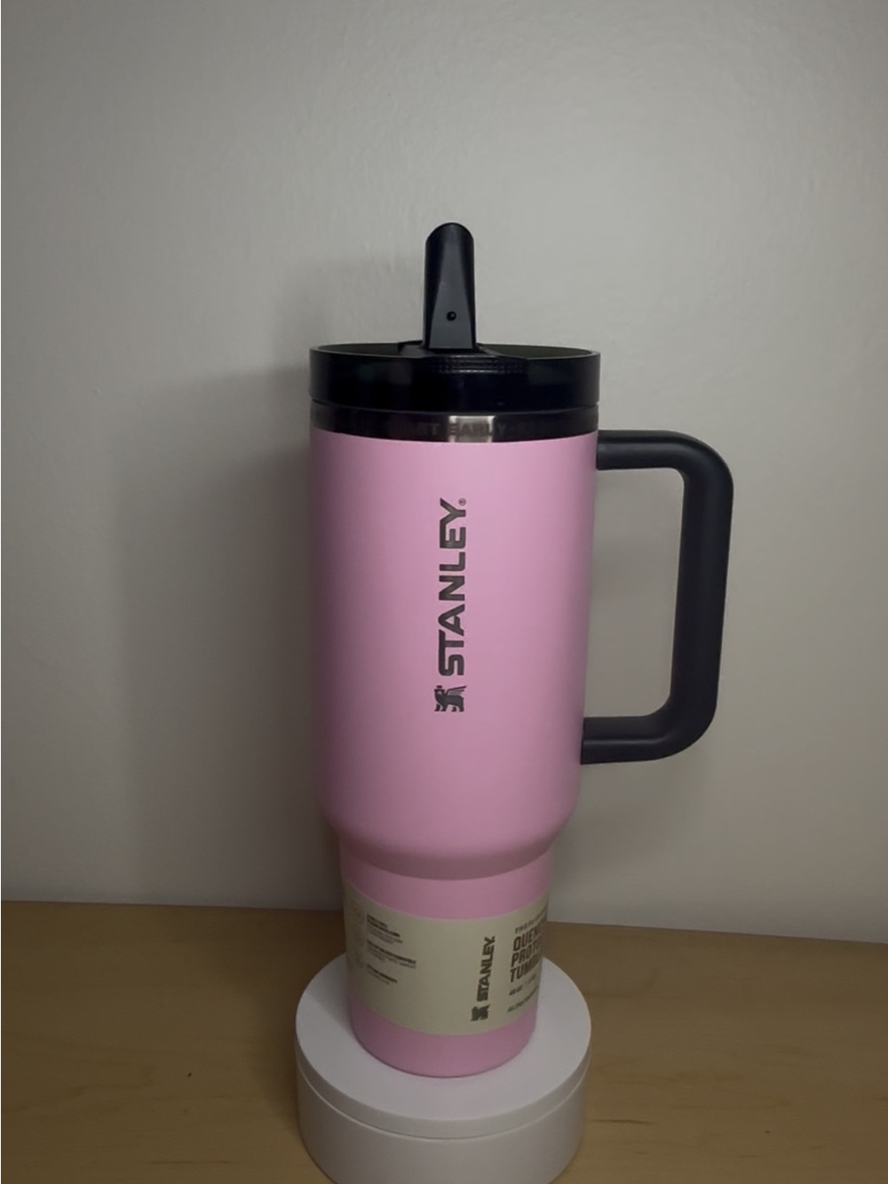 Authentic The flip straw Stanley Pink 40oz MESSI GOAT Quencher Protour Tumbler